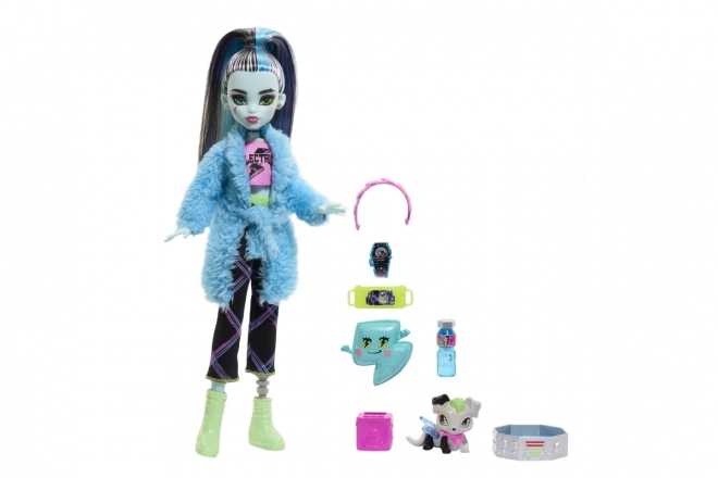 Lală Monster High Petrecere în Pijamale Frankie Stein