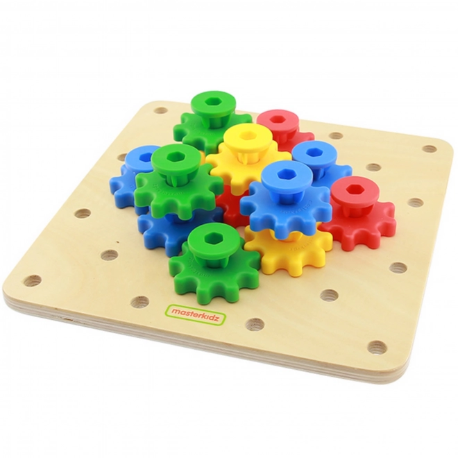 Tablă Montessorie cu roți dințate Masterkidz
