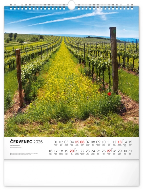 Calendar Perete Farmecele Toscanei Morave 2025