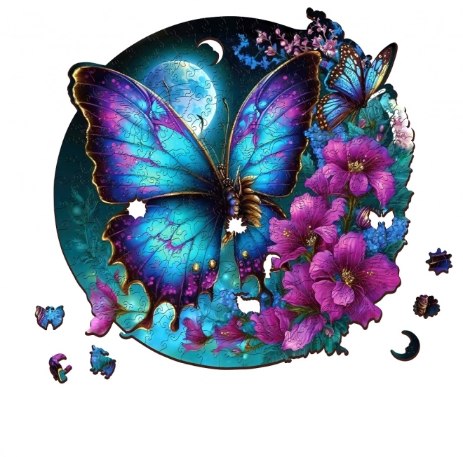Puzzle din lemn fluture 200 piese