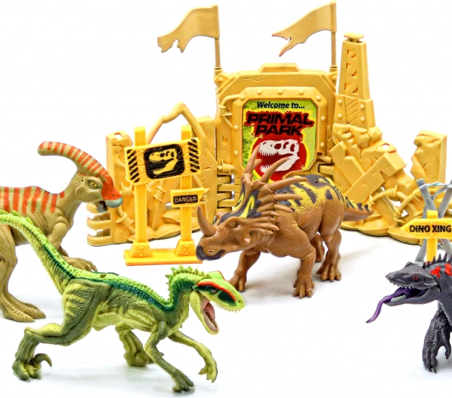 Primal Clash! Set de dinozauri luptători 17 cm