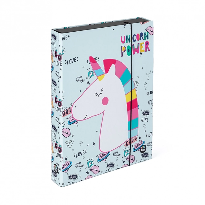 box pentru caiete A4 Jumbo Unicorn Iconic