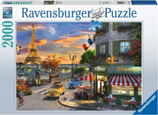 Puzzle Apus de soare la Paris RAVENSBURGER 2000 piese