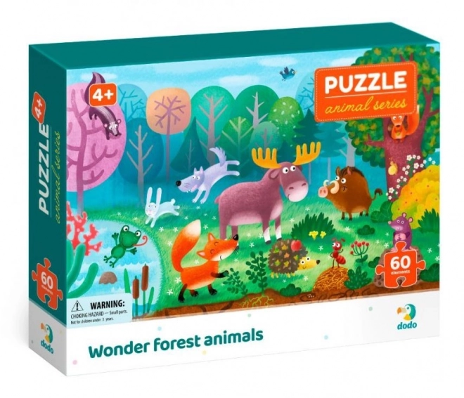 Puzzle Animale din pădure 60 piese