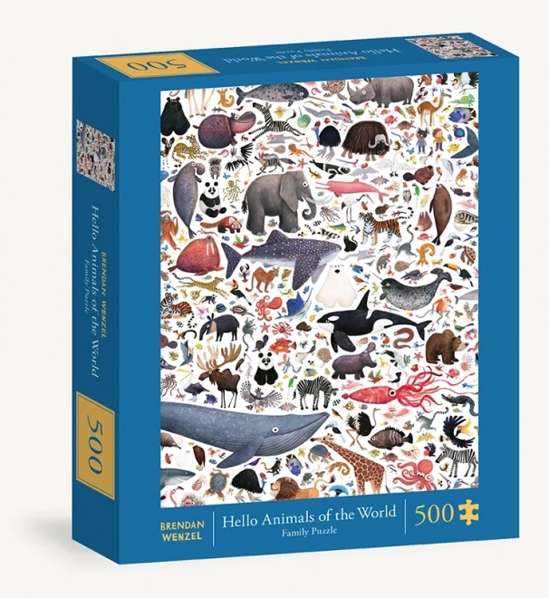 Puzzle Ahoj animalele lumii 500 piese