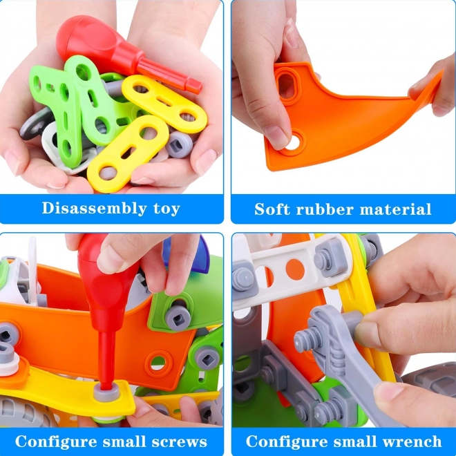 Woopie construcții set vehicule STEM 163 piese