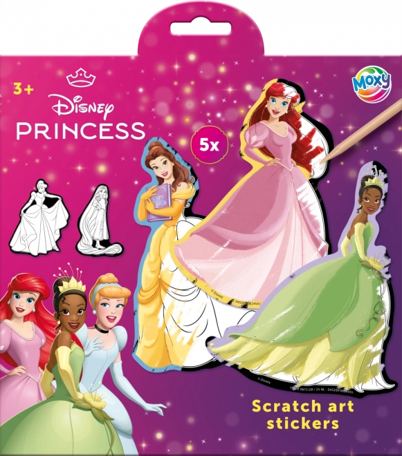 Stickere răzuibile Disney Prințese 5 buc