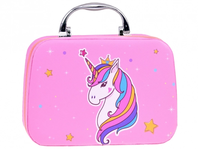 Kufăraș magic unicorn cu cosmetice pentru fetițe