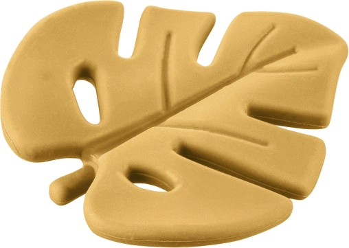 Jucărie de dentiție din silicon Leaf, Mustard Yellow