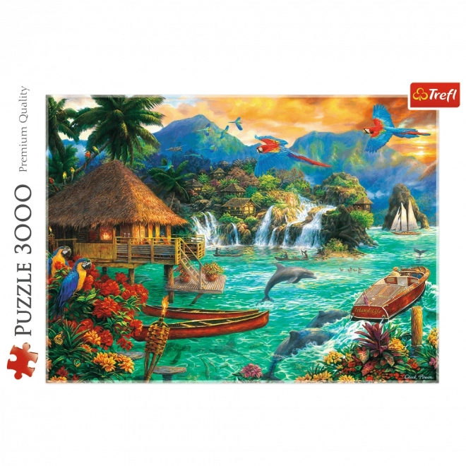 Puzzle Trefl viața pe insulă 3000 piese