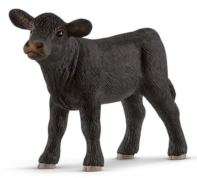 Figurină vițel Angus negru Schleich