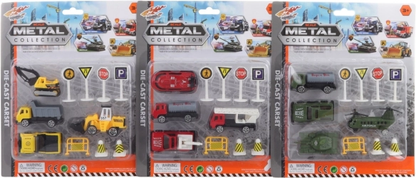 Set de mașinuțe metalice cu semne