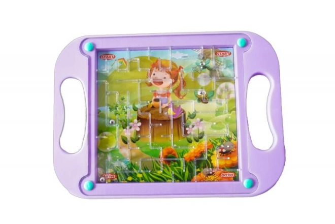 Puzzle violet cu text