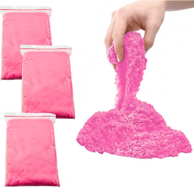 Set de nisip magic roz 3kg cu accesorii