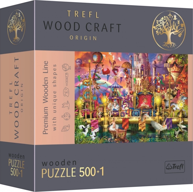 Puzzle din lemn Trefl din colecția Wood Craft Origin, 501 piese