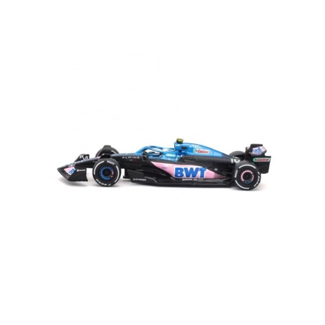 mașinuță Bburago Formula 1 BWT Alpine A523 Pierre Gasly