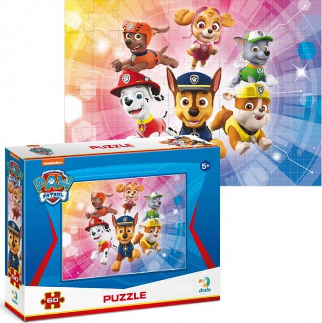 Puzzle Patrula Cățelului: Super Echipă 60 Piese