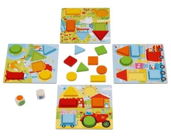 Joc puzzle cu forme geometrice Goki