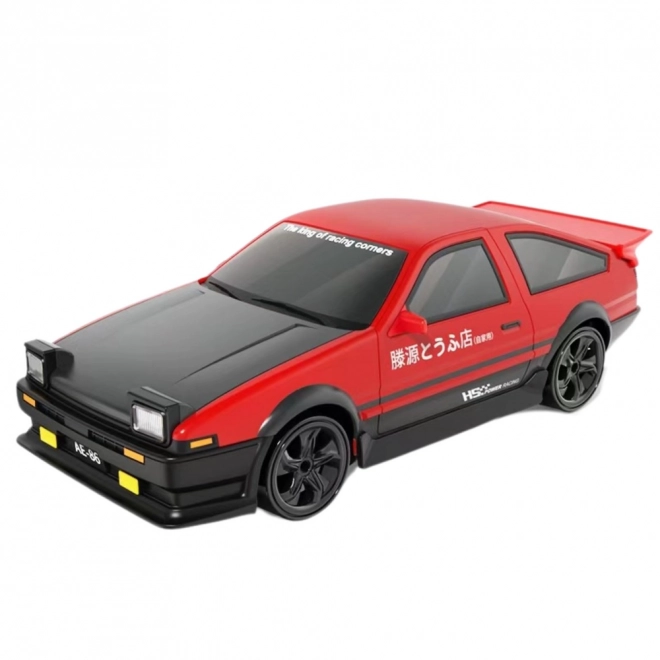 Mașină sport pentru drift cu roți interschimbabile, telecomandată 4WD roșie