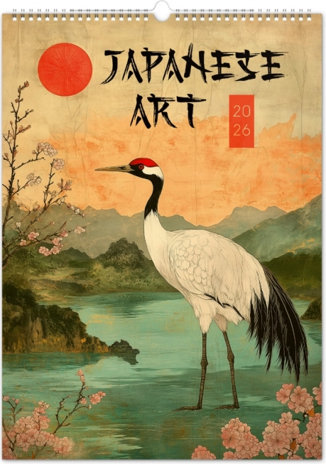 Calendar de perete Afișe Vintage – Artă Japoneză 2026