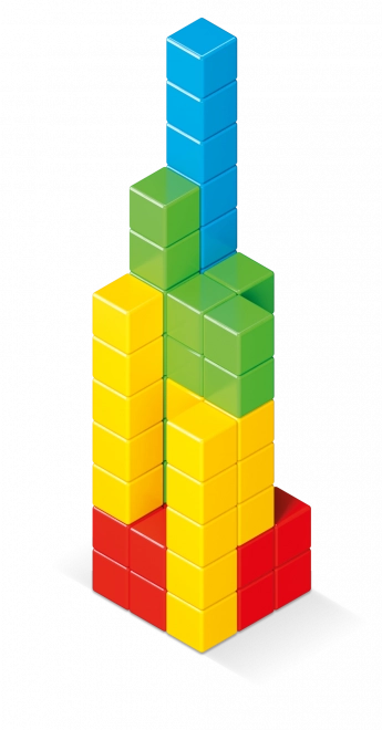 Geomag Magicube culori intense 128 piese
