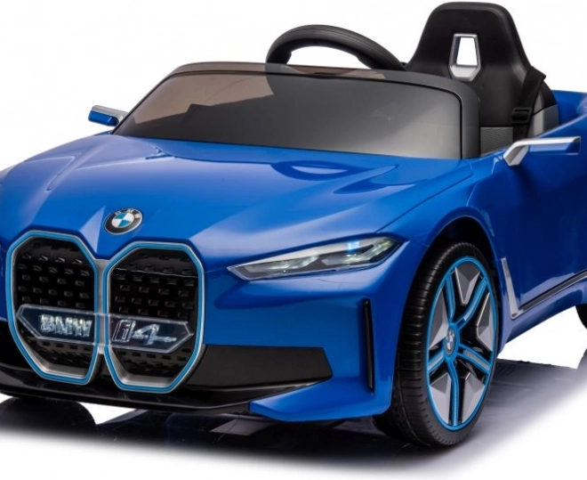 Mașină electrică pentru copii BMW i4 albastru 4x4