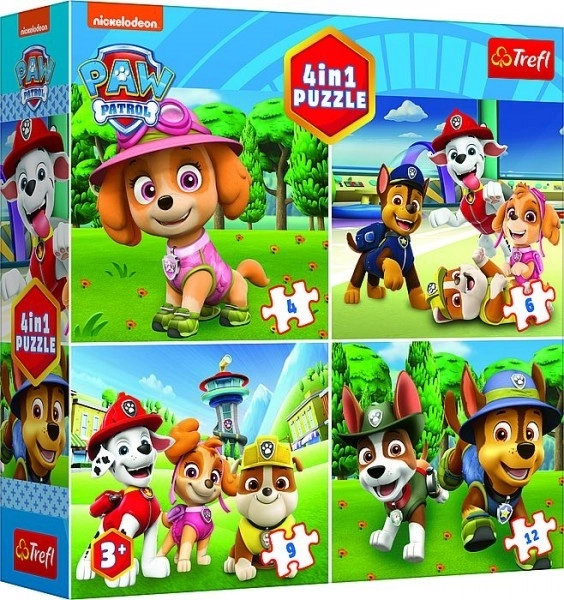 Puzzle 4v1 Patrula Căţeluşilor