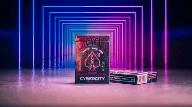 Cărți de joc Cyberpunk Cyber City