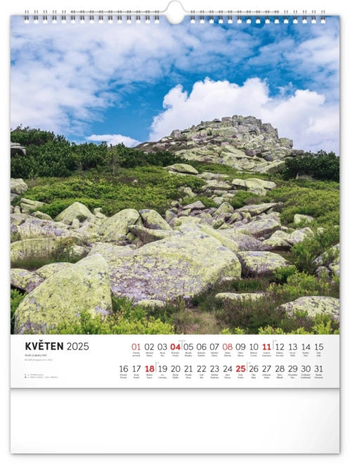 Calendar de perete Krkonoše 2025