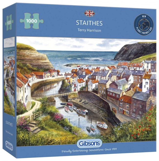 Puzzle Staithes Marea Britanie 1000 piese