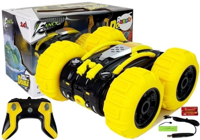 Amfibie rc cu dublă față galbenă