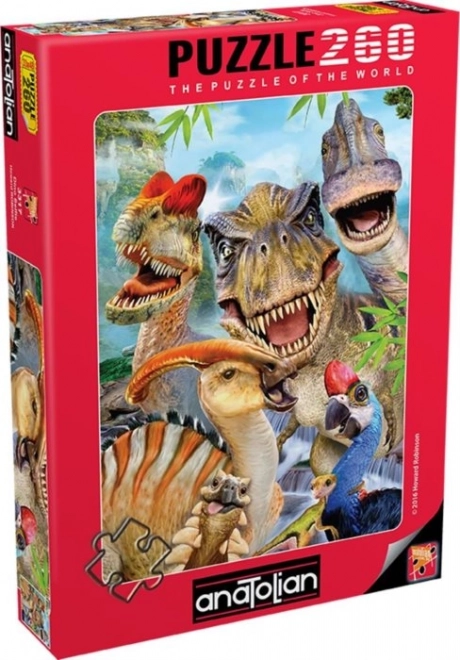 Puzzle dinozauri selfie 260 piese