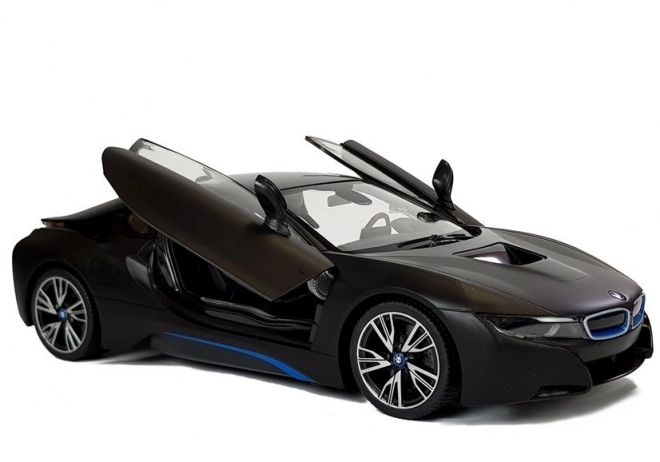 Auto R/C BMW i8 Rastar 1:14 negru uși automate