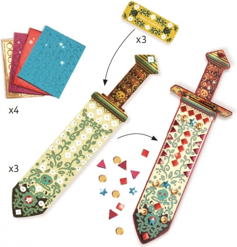 DJECO DIY săbii sclipitoare pentru cavaleri
