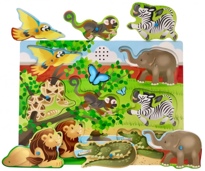 Puzzle sonore Animale de la Zoo