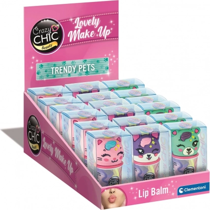 Balsam de buze Crazy Chic în formă de înghețată și brioșă CLEMENTONI