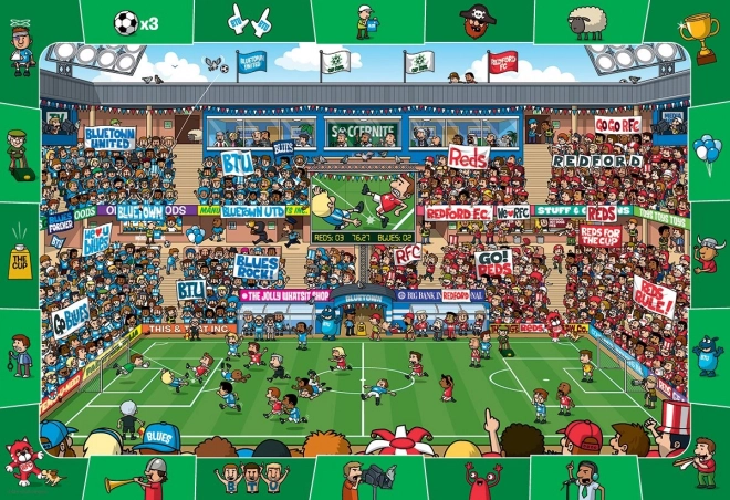 Puzzle EUROGRAPHICS Spot & Find Fotbal 100 piese