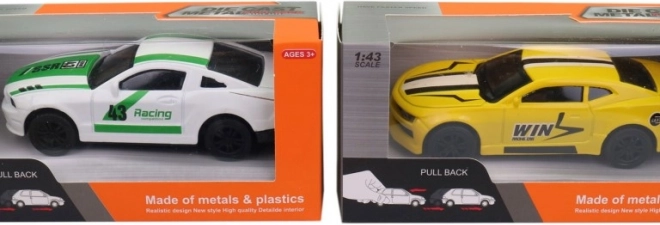 Mașină sport în cutie pentru copii