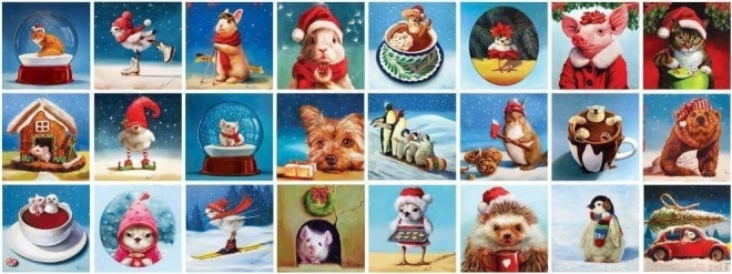 calendar de Advent Puzzle Eurographics: animale de Crăciun