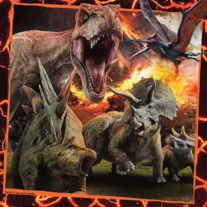 Puzzle 3x49 piese - Jurassic World