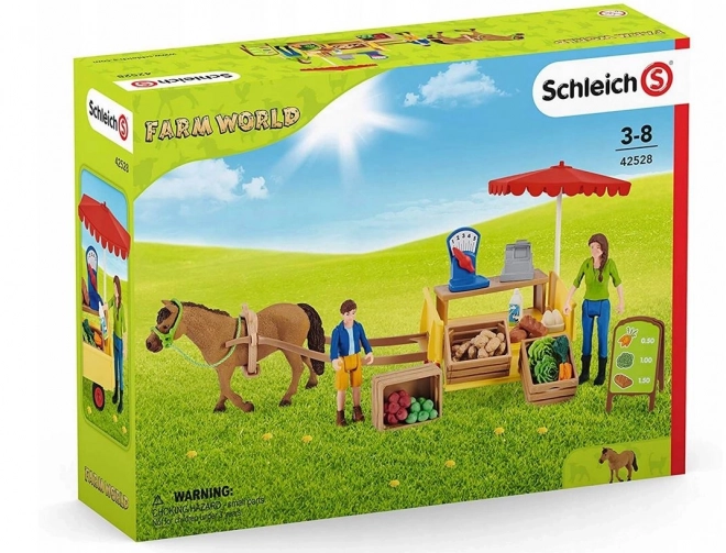 Stand mobil pentru fermă Farm World de la Schleich