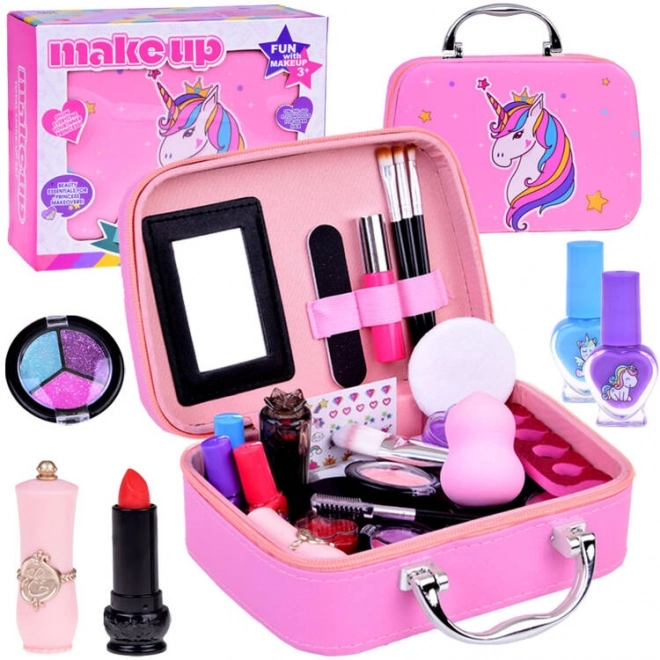 Kufăraș magic unicorn cu cosmetice pentru fetițe