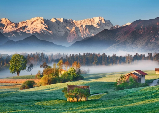 Puzzle Garmisch Partenkirchen - Murnauer Moos 1000 piese