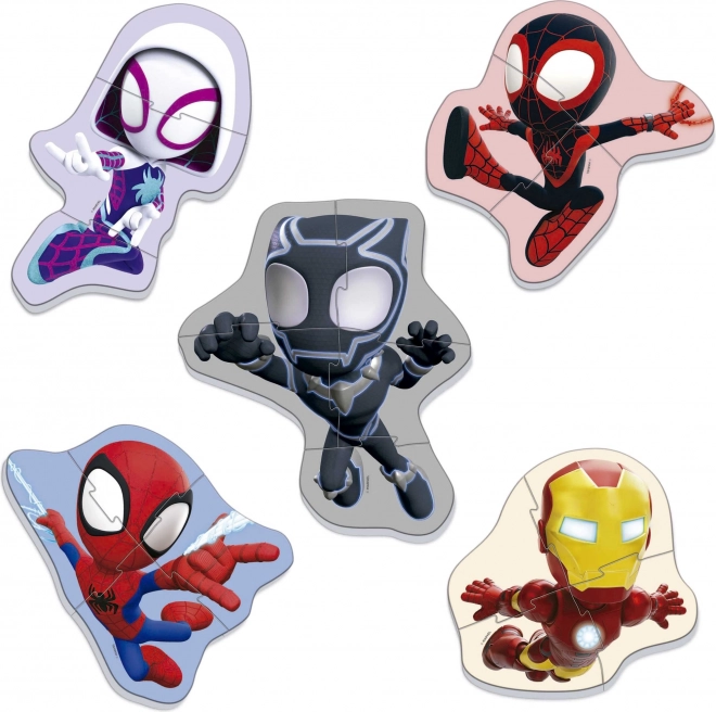 Puzzle pentru copii Spidey și prietenii săi uimitori