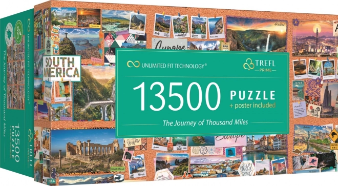 Puzzle TREFL Călătorie De O Mie De Mile 13500 Piese