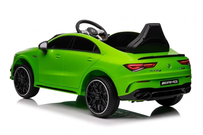 mașină cu acumulator mercedes cla 45 amg verde 4x4