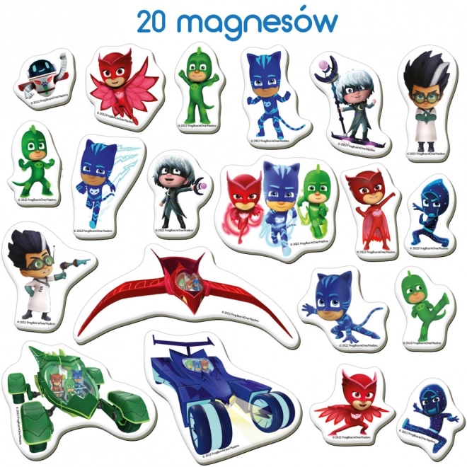 Set de magneți cu personaje Pj Masks