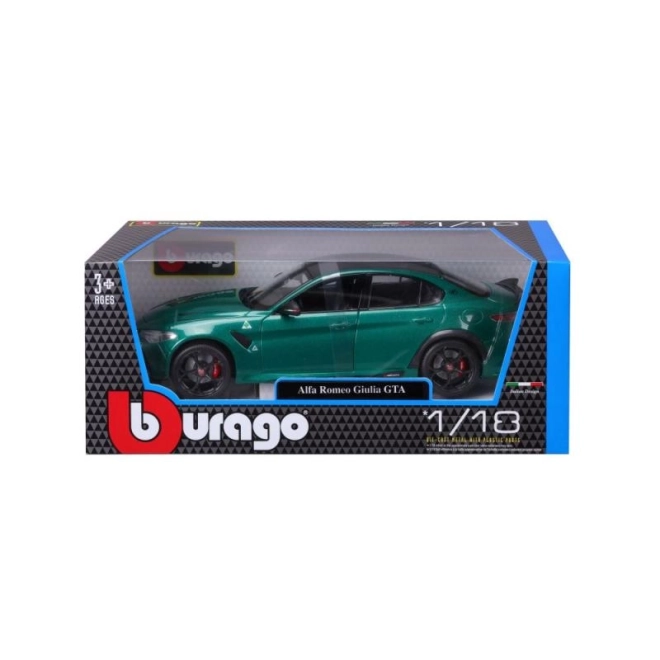 Mașină de jucărie Bburago 1:18 Alfa Romeo Giulia GTA verde metalizat