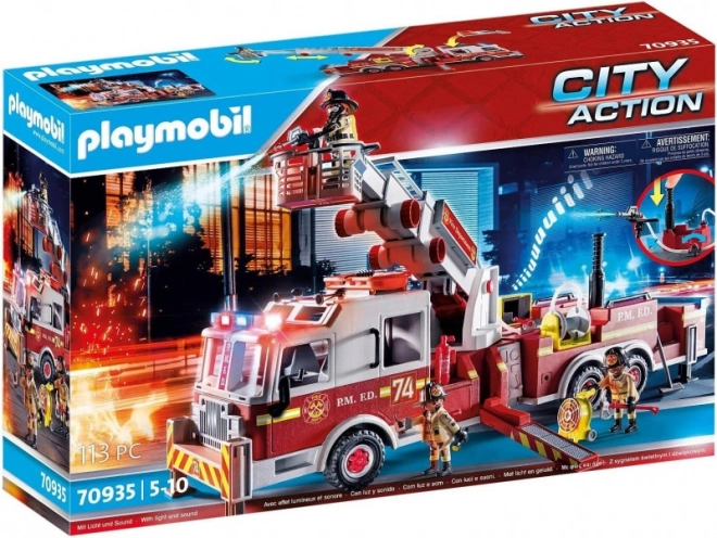 Camion pompieri US Tower Ladder City Action