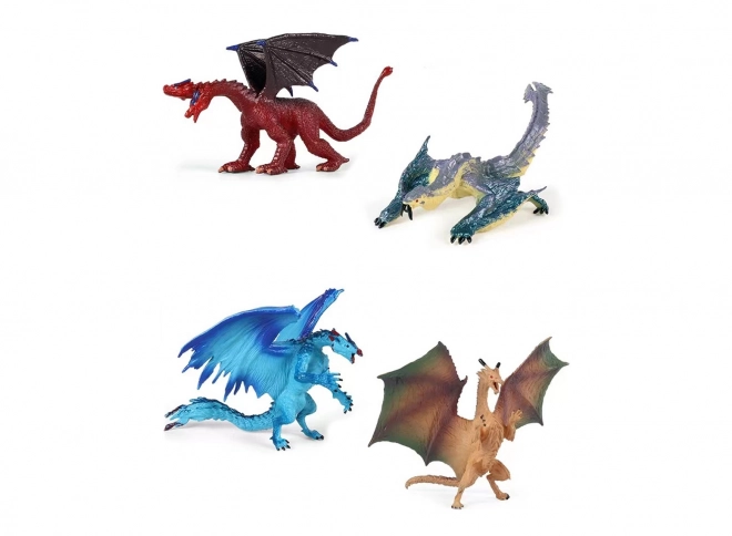 Figurină dragon set 2 bucăți 12 cm